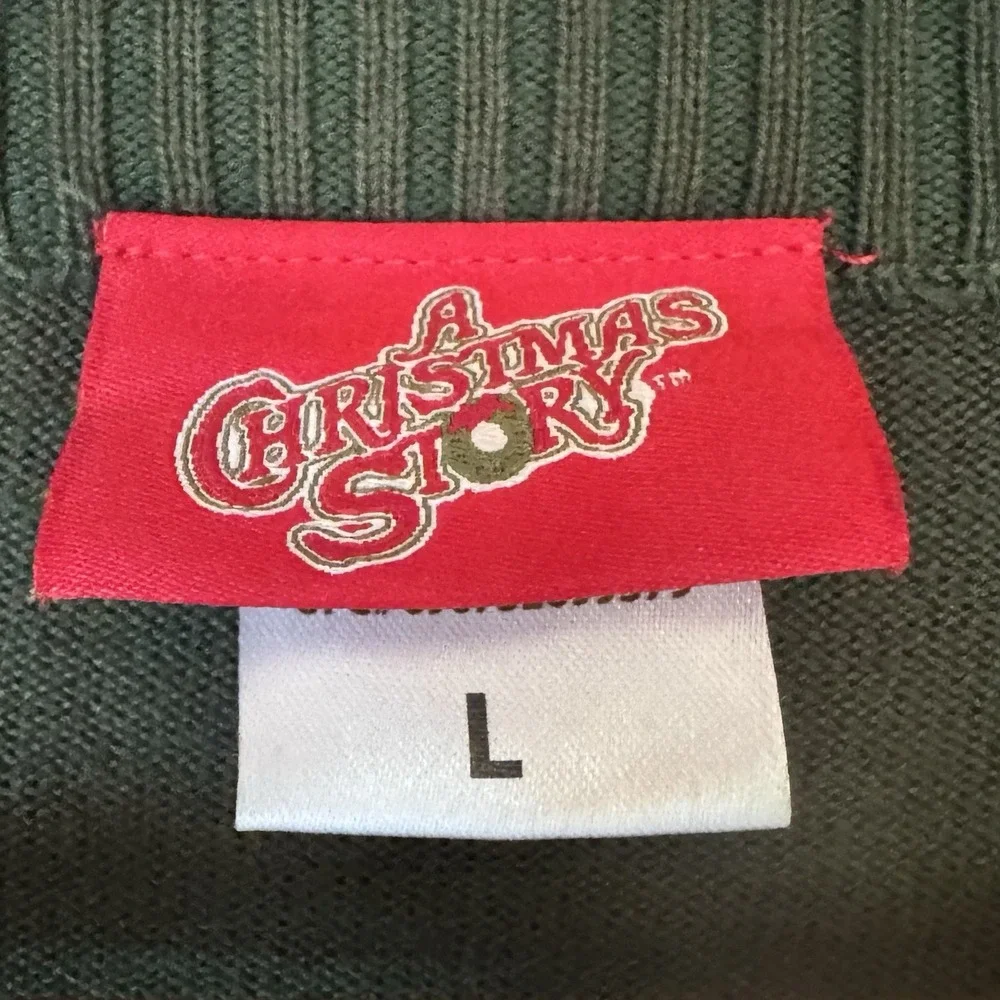 A Christmas Story Ugly Christmas Sweater Leg Lamp Lights Large Major Award